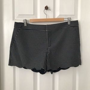 Club Monaco scalloped shorts
